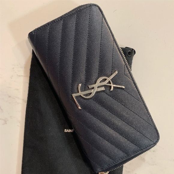 Yves Saint Laurent Handbags - YSL Navy Wallet